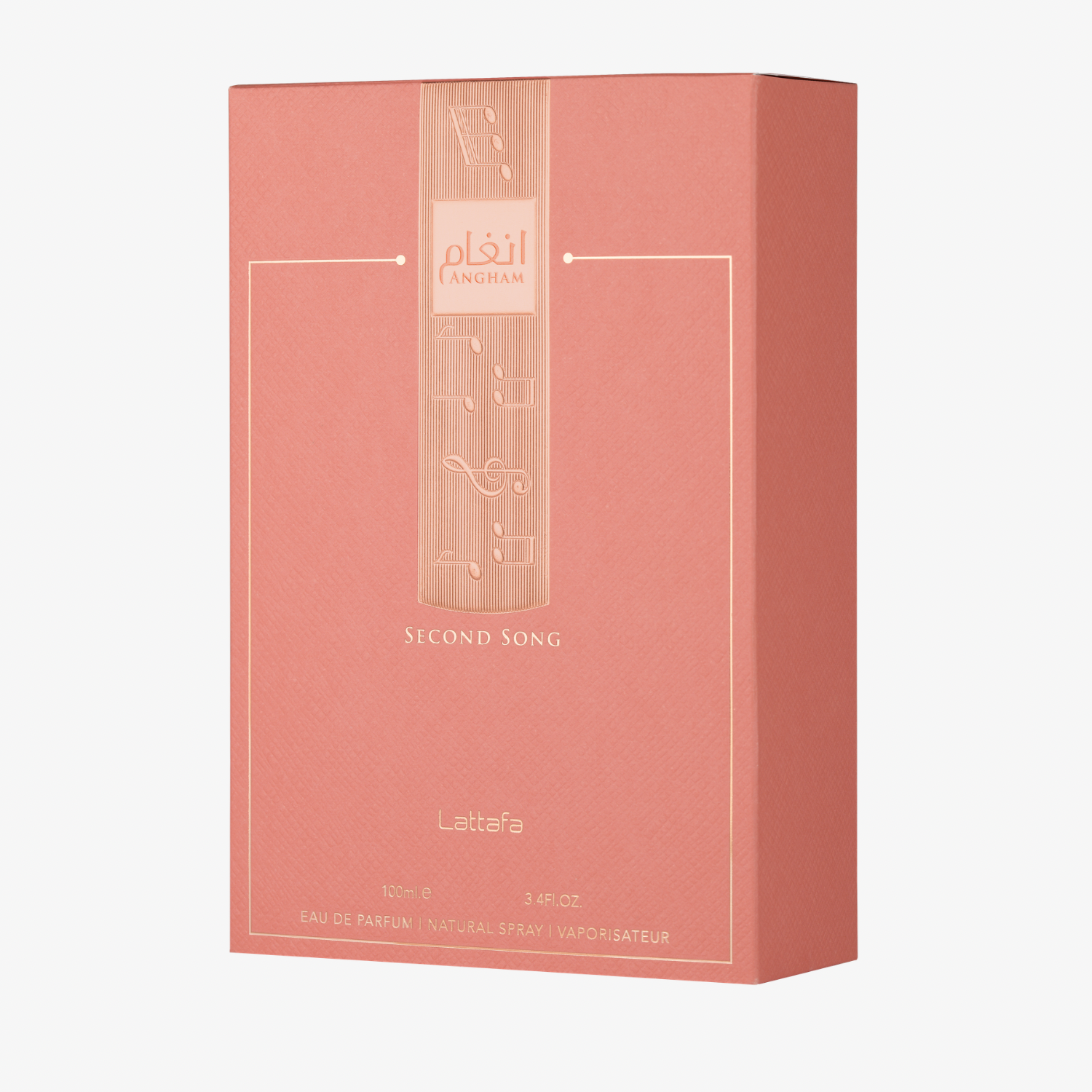 Lattafa Angham Second Song 100ml Eau de Parfum bottle