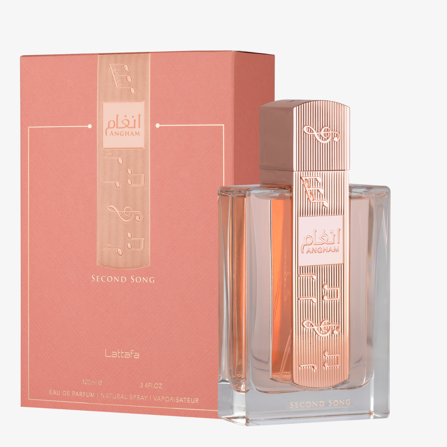 Lattafa Angham Second Song 100ml Eau de Parfum bottle